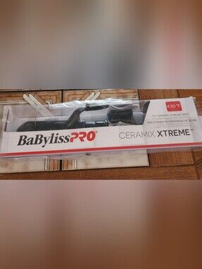 BabylissPro Ceramix Ceramic Curling Iron 1 1/4 Inch Black NEW OPEN BOX